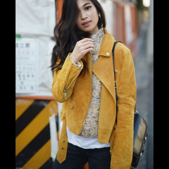 Hm Biker Moto Jacket Genuine Leather 